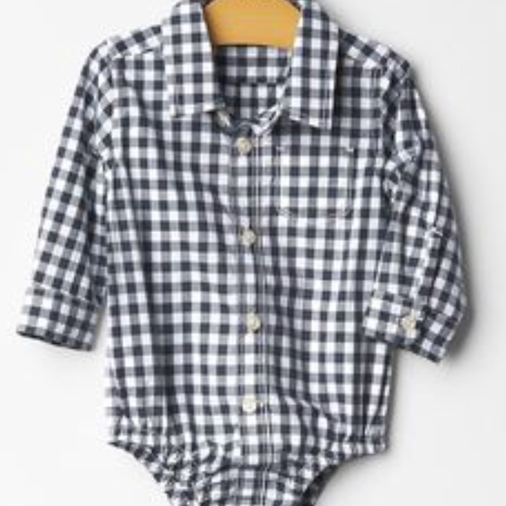 Gap button up onesie 18-24 mo - Picture 9 of 9